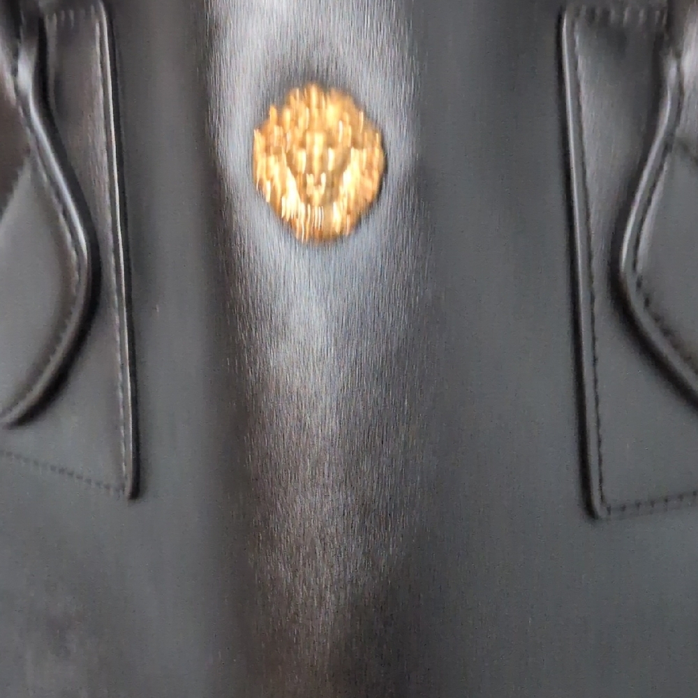 Anne Klein Sandra Large Black Tote with Pouch - Picture 3 of 13